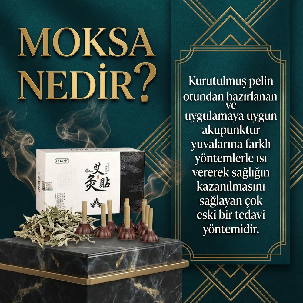 Moksa Mum – Moxa Masaj Terapi (50 Adet)