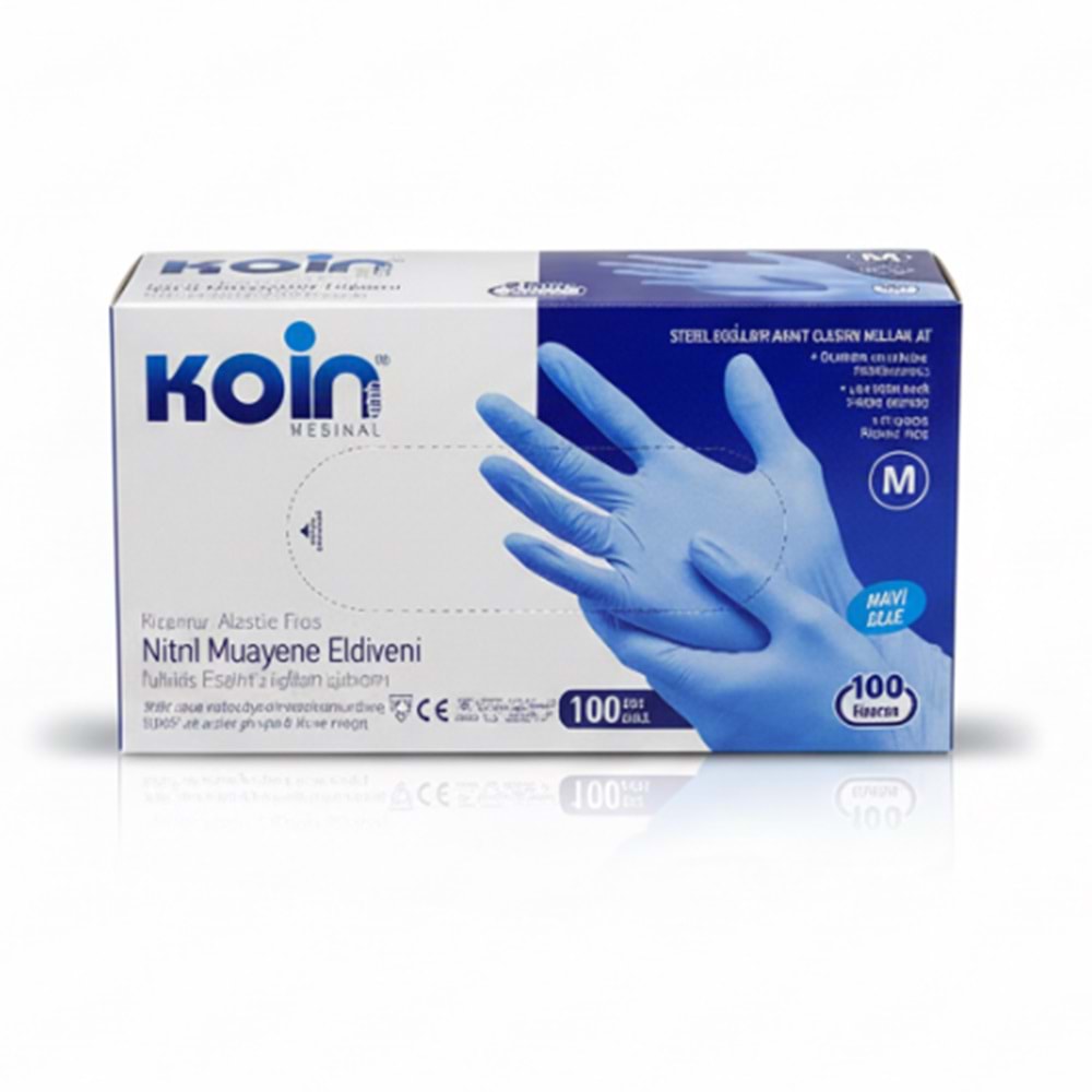 Koin Pudrasız Eldiven - Mavi - Medium