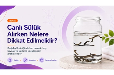 Canlı Sülük Alırken Nelere Dikkat Edilmelidir?