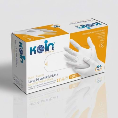 Latex Pudralı Muayene Eldiveni 100 Adet