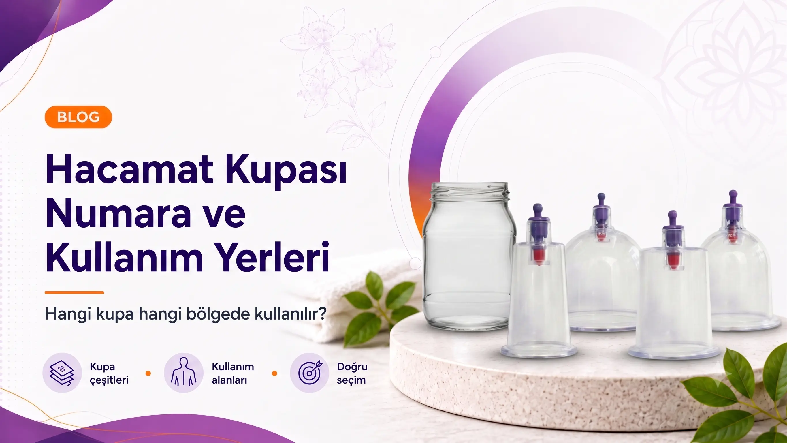 Hacamat Kupası Numara ve Kullanım Yerleri
