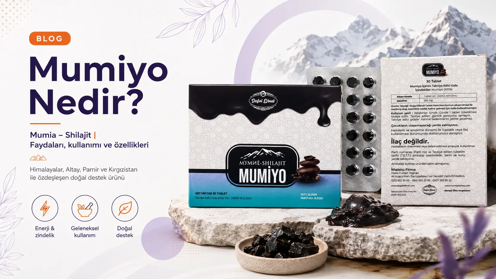 Mumiyo (Mumia – Shilajit) Nedir? Faydaları ve Kullanımı